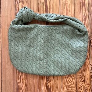 Urban Expressions Vegan Woven Green Women's Hobo/Clutch Bag